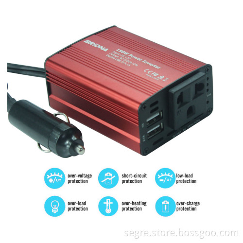 Segre 12v 220v Mini Car Inverter for passenger car inverter 150w